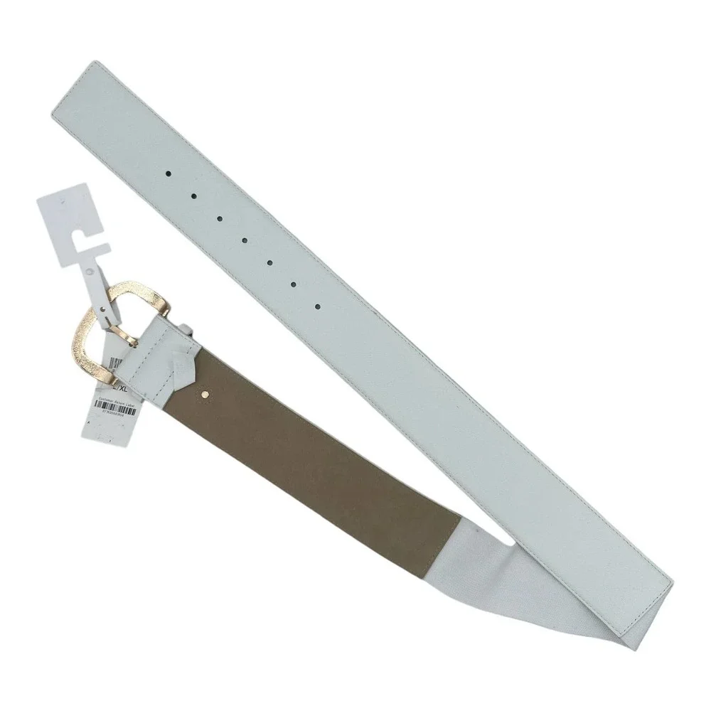 Giani Bernini Stretch Belt, White L/XL, MSRP $34.50 - Picture 2 of 6